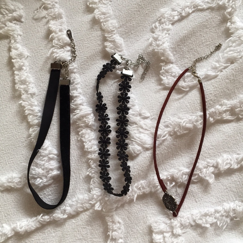 Choker Necklace Trio